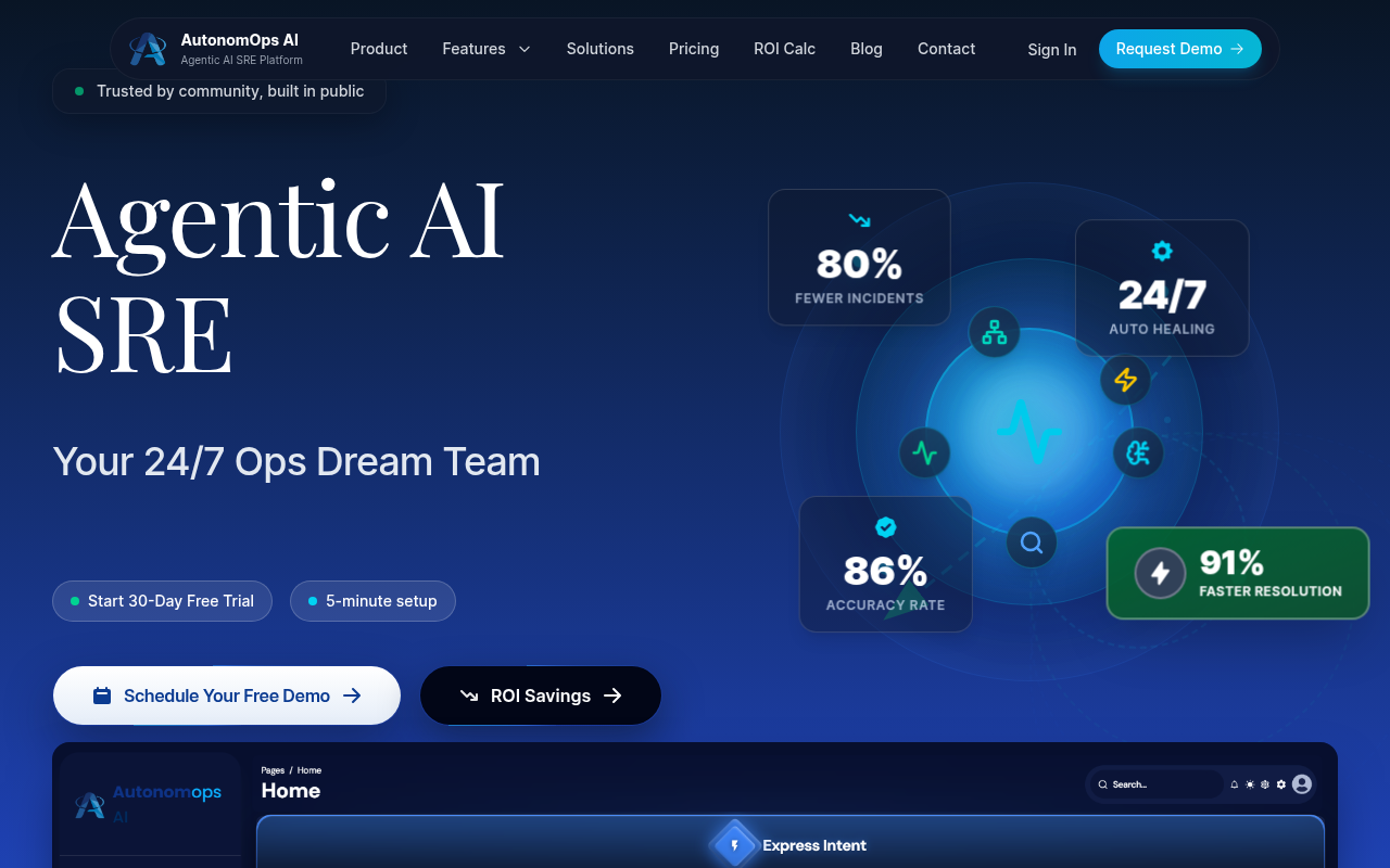AutonomOps AI product interface