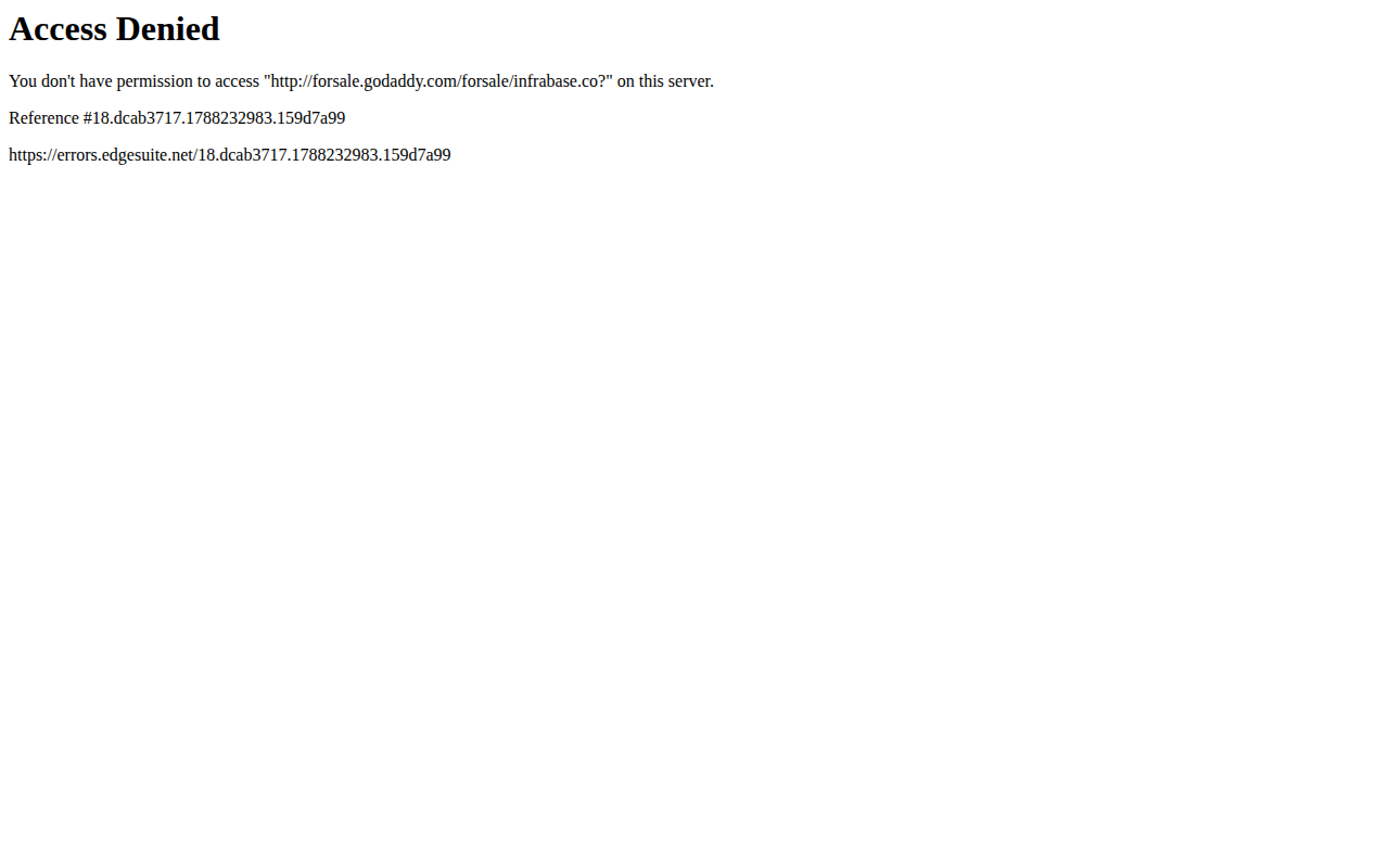 Infrabase product interface