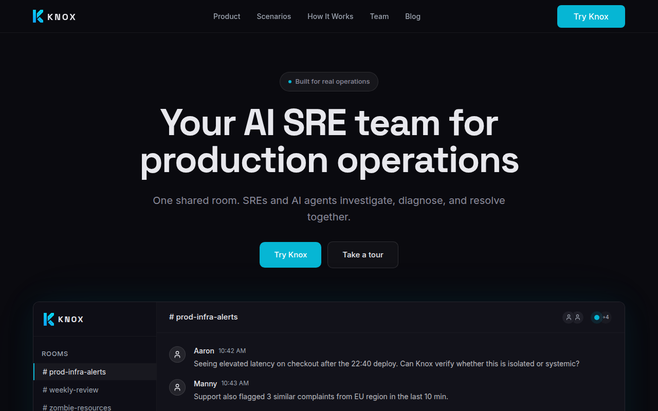 KnoxOps product interface