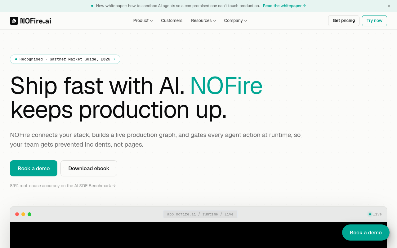 NOFire AI product interface