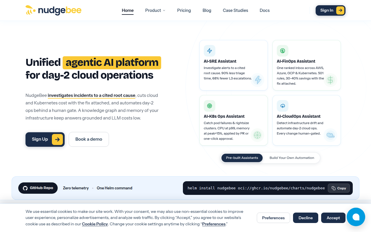 NudgeBee product interface