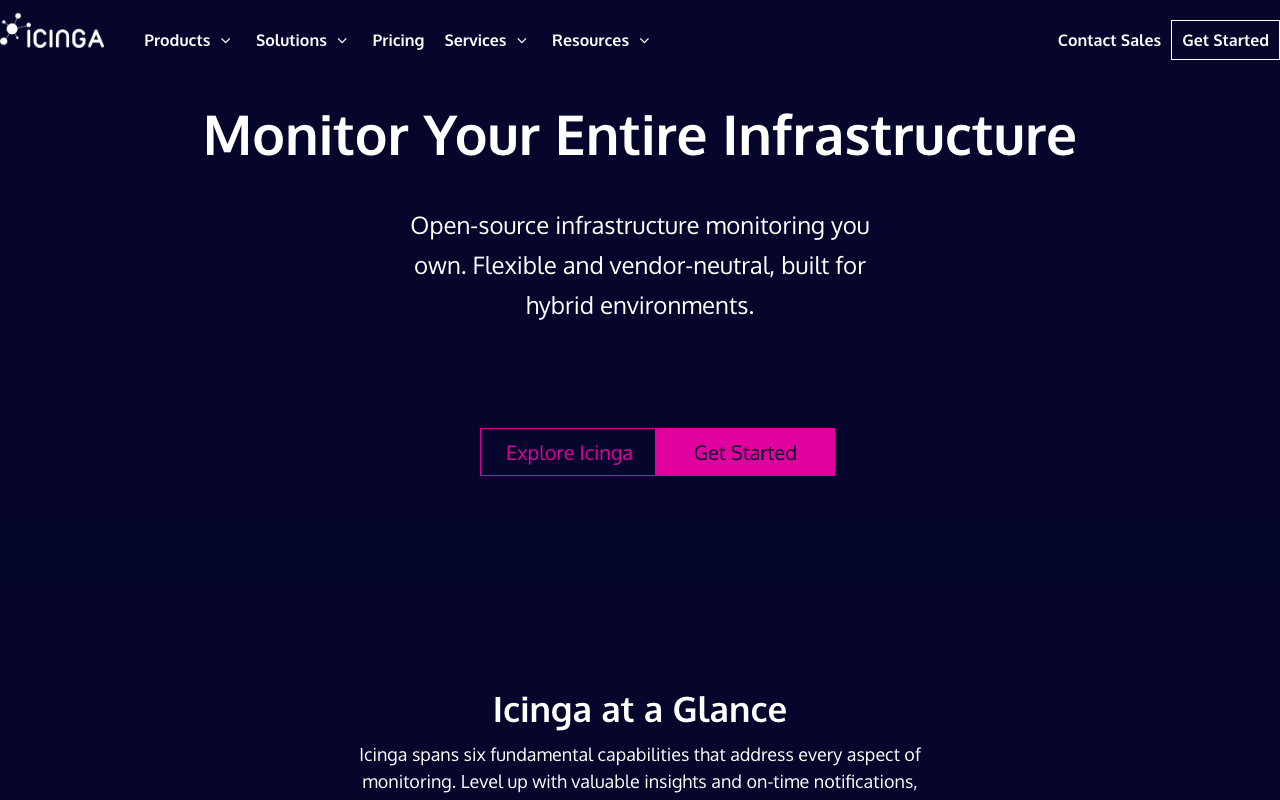 Icinga 2 observability interface