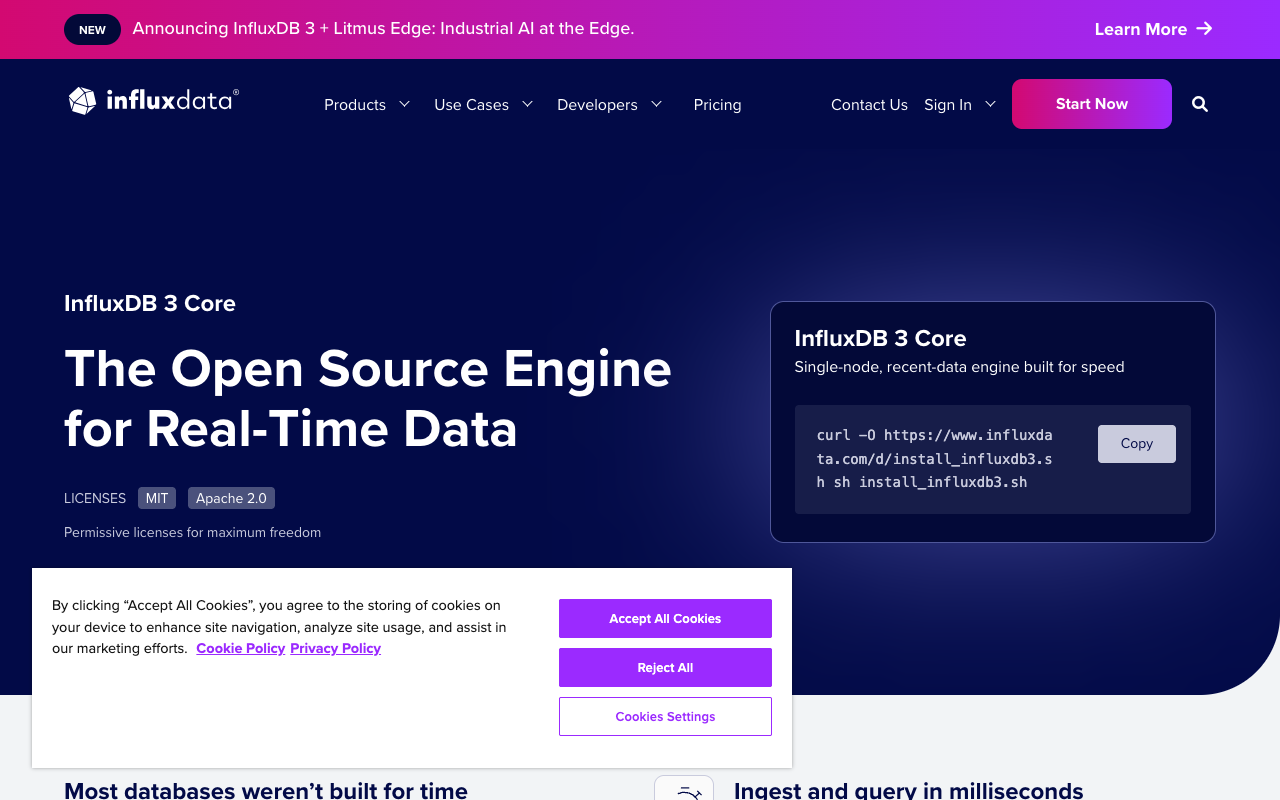 InfluxDB observability interface