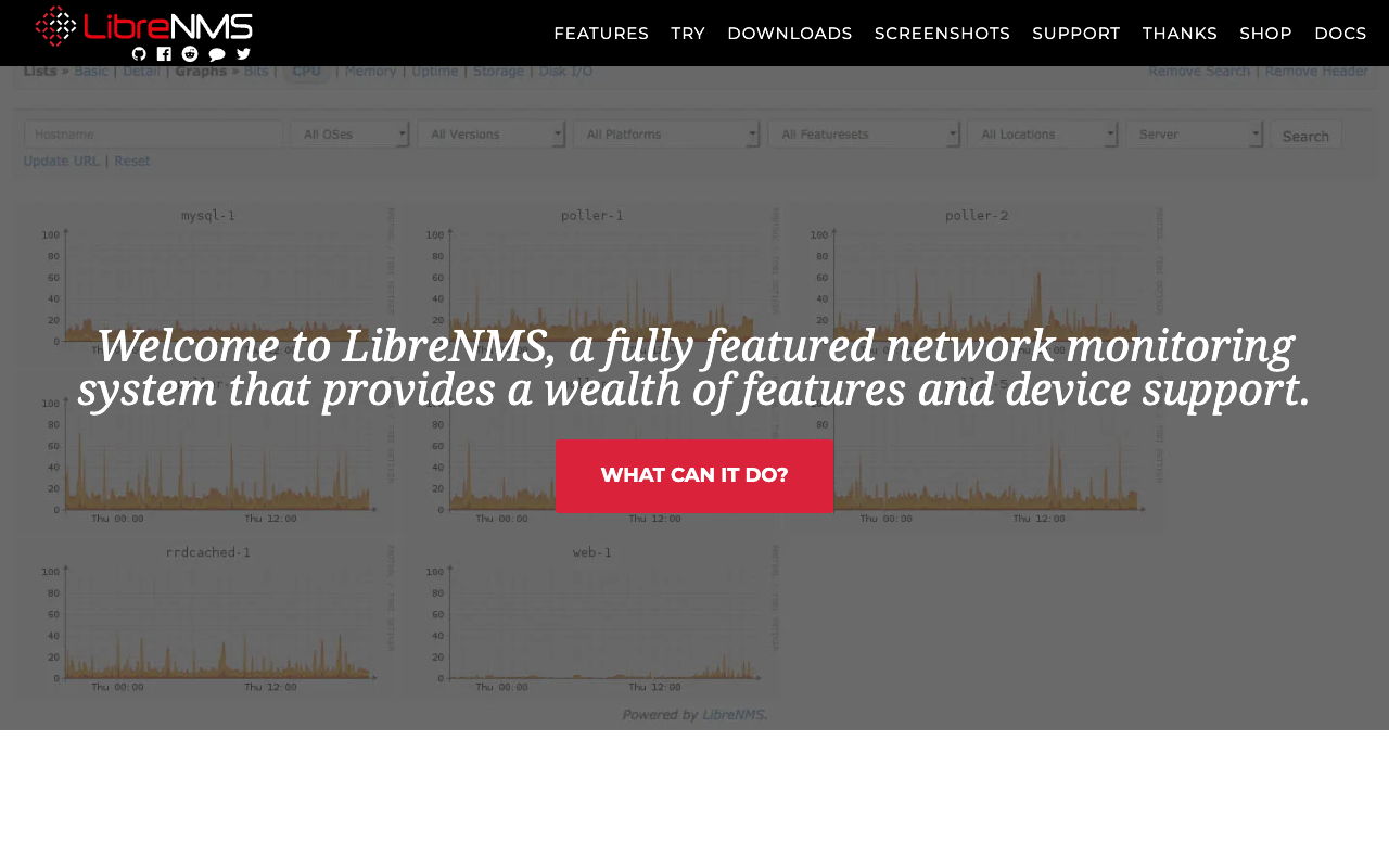 LibreNMS observability interface
