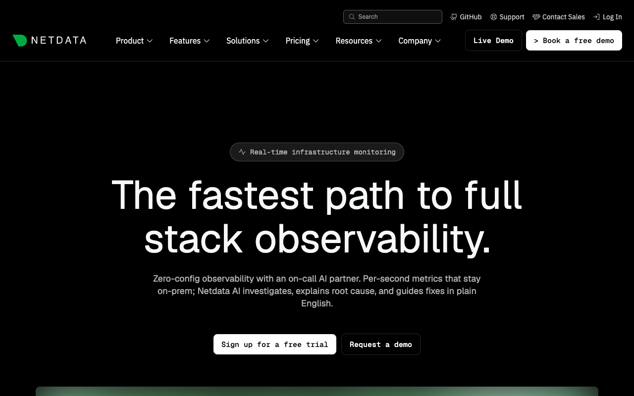 Netdata observability interface