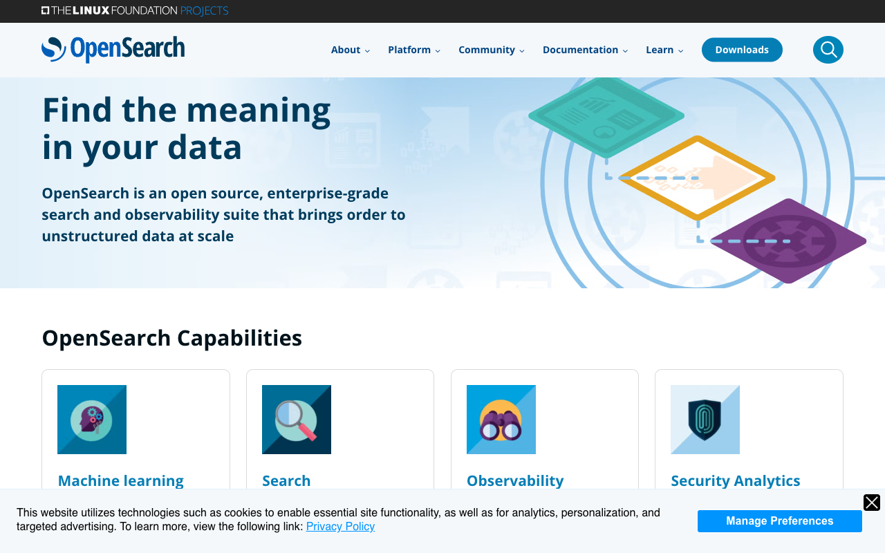OpenSearch observability interface