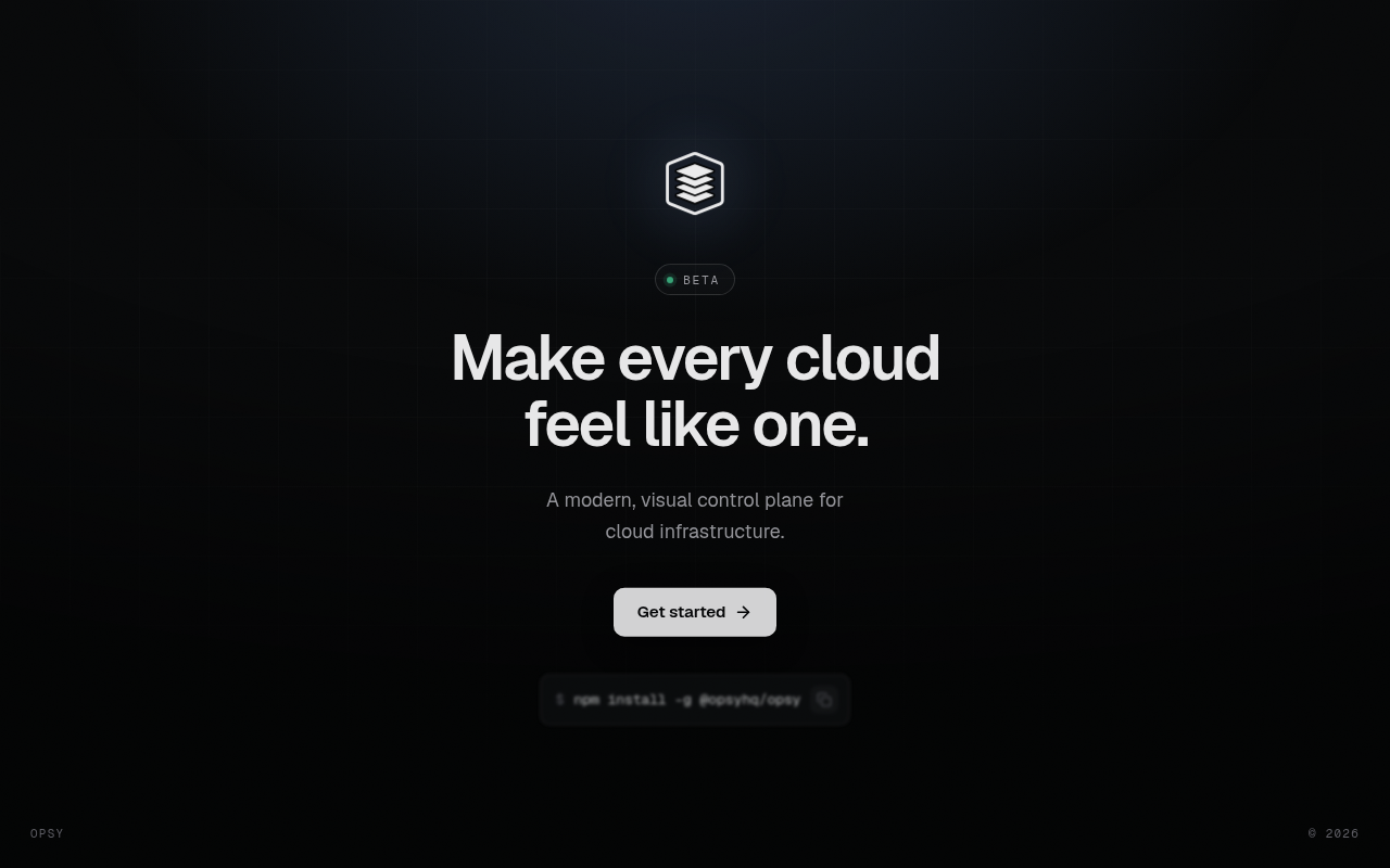 Opsy product interface