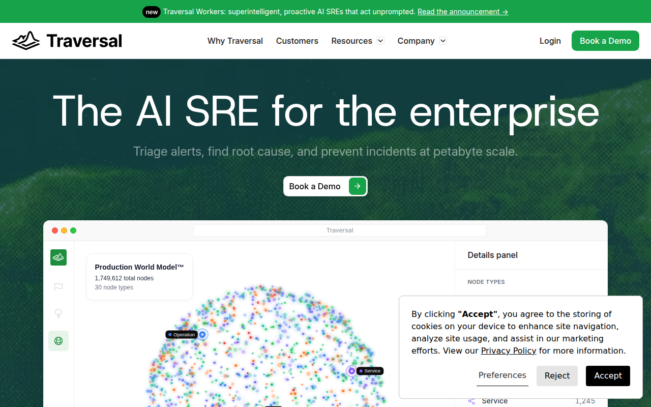 Traversal product interface